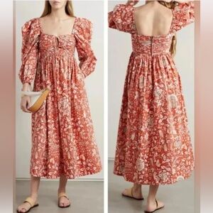 ULLA JOHNSON Alessa Midi Dress Sz 10